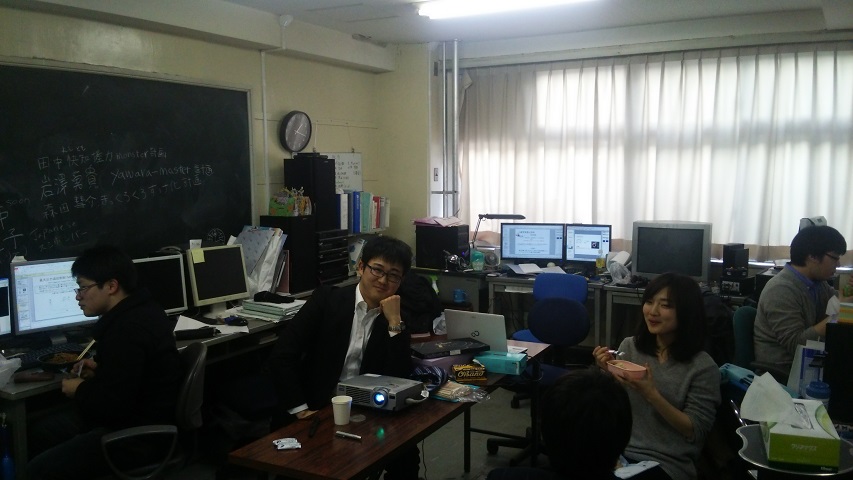 先輩訪問