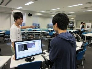7月のオープンキャンパスで研究紹介をしました